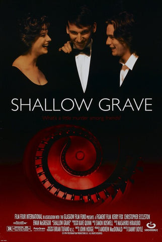 SHALLOW GRAVE - 27"x40" Original Movie Poster One Sheet 1995 Danny Boyle