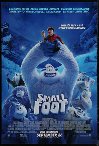 SMALL FOOT - 27"x40" D/S Original Movie Poster One Sheet 2018 Channing Tatum