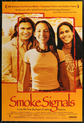 SMOKE SIGNALS - 27"x40" Original Movie Poster One Sheet Irene Bedard Adam Beach  1998