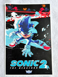 SONIC THE HEDGEHOG 2 - 12"X18.5" Original Promo Movie Poster Limited Edition 2022 MINT