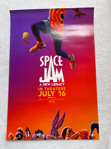 SPACE JAME A NEW LEGACY - 11.5"X17" Original Promo Movie Poster 2021 MINT Lebron