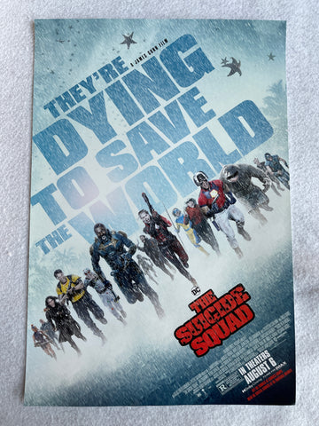 THE SUICIDE SQUAD - 11.5"X17" Original Promo Movie Poster 2021 MINT Harley Quinn James Gunn