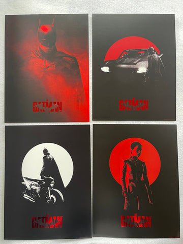THE BATMAN Complete Set of 8.5"x11" Original Promo Movie Posters Little Caesars